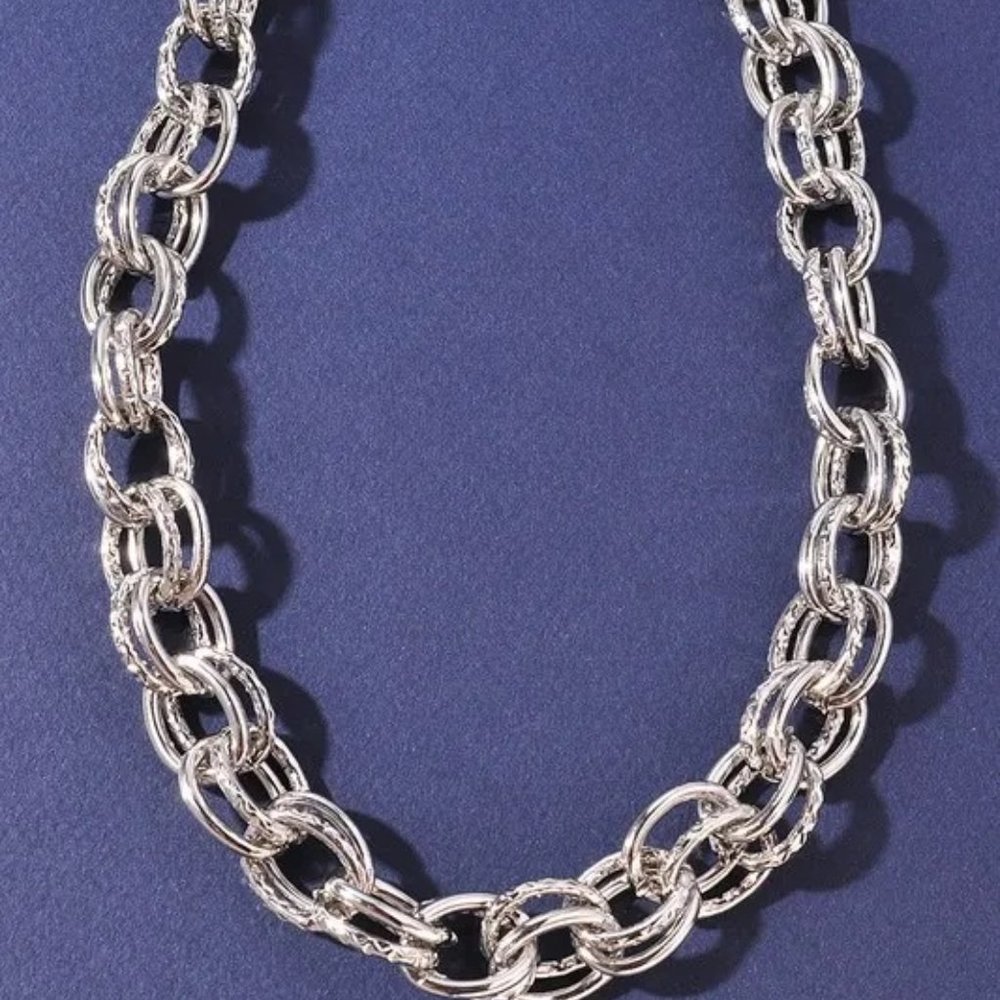 NWT Silver Statement Chain Necklace